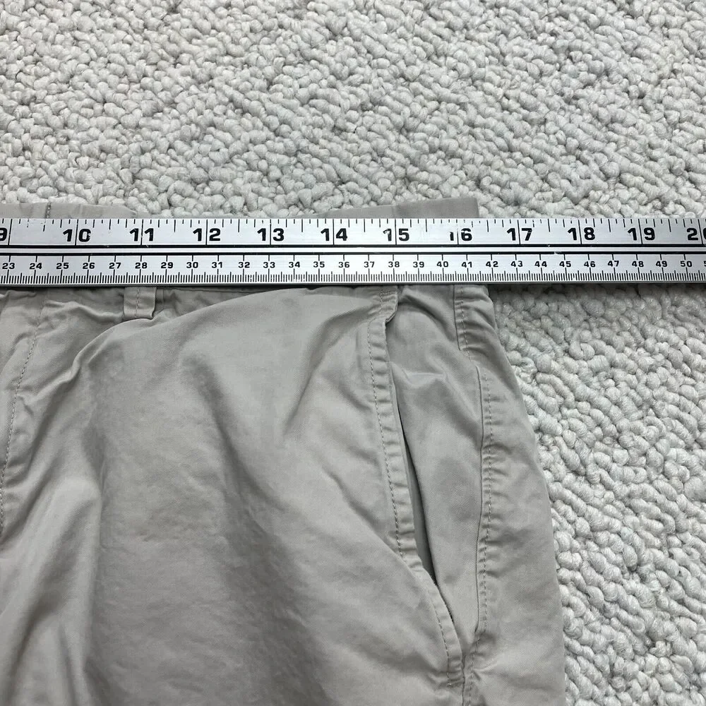 J.Crew Club Shorts Mens 33 Cotton Beige Chino Straight Solid 11